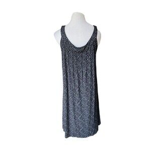 Fresh Produce Women Tank Dress Size M Black Geometric Minimalist Casual Chic USA
